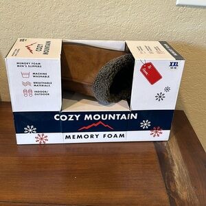 NEW Cozy Mountain Memory Foam Indoor/Outdoor Men’s Clog Slippers  XXL - Sz 15-16